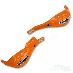 Osłony dłoni uniwersalne, handbary, pomarańczowe z mocowanie 28mm, aluminiowe, UFO Plast JUMPY PM01620127