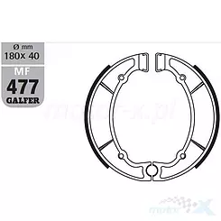 Szczęki hamulcowe 180x40mm Galfer MF477