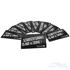 Naklejka Scootertuning is not a crime 63x105mm