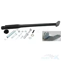 Podstawa boczna, czarna, aluminiowa, Buzzetti 10140, Honda CRF 250 F 04-17 / CRF 450 F 04-17