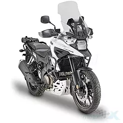 Szyba czołowa, transparentna, 57.5x50.5cm, Kappa, KD3117ST, Suzuki V Strom 1050 / V Strom 1050 XT