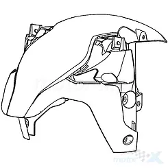 Błotnik przedni, czarny BH00, Benelli BN 125 Euro 5