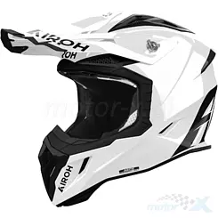 Kask motocyklowy Offroad, Enduro, ATV, Quad, Airoh Aviator Ace 2 Color, Połysk Biały