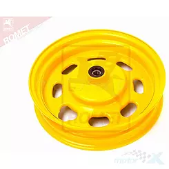 Felga przednia 2.15x10" żółta hamulec bębnowy Router Router Delux 1