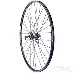 Felga przednia, koło rowerowe 28", obręcz czarna ALEXRIMS MD17 V, piasta czarna GL-B44F- QR HT, 32 szprychy ocynk