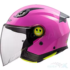 Kask dziecięcy, otwarty, LS2 OF622 Funny II Solid Różowy Połysk