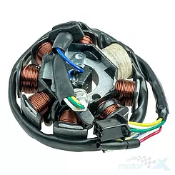 Stator iskrownik, stojan alternatora, 8 cewek, 3 piny żeńskie, 5 przewodów ATV Shineray ATV150