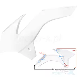 Osłona przednia boczna lewa Barton NXT 125