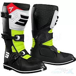 Buty motocyklowe Cross / Enduro SHOT Racing Race 2 Black Red White Neon Yellow