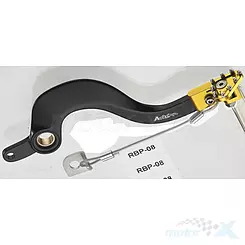 Dźwignia hamulca nożnego, złota, Accel RBP08G, Suzuki