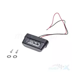 Podświetlenie tablicy rejestracyjnej LED 12V 0.2W czarne uniwersalne homologacja E11