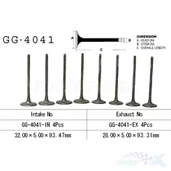 Zawór ssący Vesrah GG-4041-IN