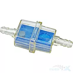 Filtr paliwa z magnesem, na wąż 6mm, typ Fast Flow, niebieski, Abiwa