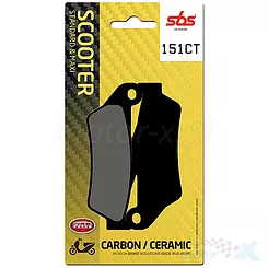 Klocki hamulcowe  karbonowe SBS Dual Carbon Scooter 151CT