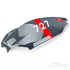 Osłona tylna górna lewa grafitowa Romet 727 SR