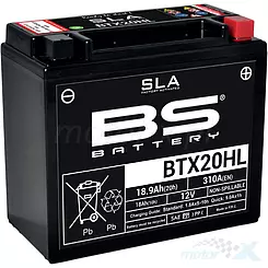 Akumulator bezobsługowy BS Battery BTX20HL (YTX20HL-BS) 12V 18Ah 175x87x155mm 310CCA