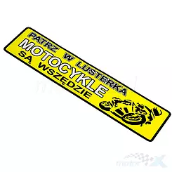 Naklejka 32x8cm MOTOCYKLE SĄ WSZĘDZIE 