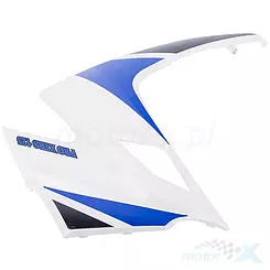 Osłona przednia boczna lewa biało-niebieska Zipp Pro XT RS 125