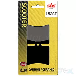 Klocki hamulcowe  karbonowe SBS Dual Carbon Scooter 152CT