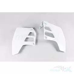 Osłony chłodnicy białe UFO Plast Suzuki RM 125 89-91