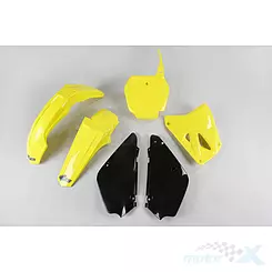 Zestaw osłon nadwozia żółto-czarny UFO Plast Suzuki Suzuki RM 85  02-