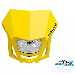 Lampa przednia, reflektor, żółty RM 01, Polisport LMX
