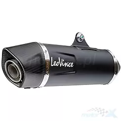 Tłumik kompletny z homologacją LeoVince Nero 1:1, Vespa GTS 300 HPE Euro5 21-23