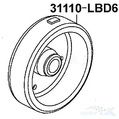 Magneto, koło magnesowe E0B Kymco 50 4T