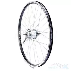 Felga tylna, koło rowerowe 26", O/AG Motors, (2), czarna, Shimano NEXUS-7, ocynk