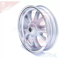 Felga przednia 3.00x12" srebrna Romet 717 stary model / Azel Samar
