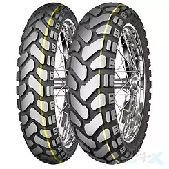 Opona motocyklowa dual Mitas 140/80-18 E-07+ ENDURO TRAIL 70T TL M+S DAKAR (ŻÓŁTY PASEK) tył