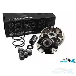 Wariator kompletny ze sprężyną centralną Stage6 MaxiDrive, Piaggio New Fly 125 3V / Vespa 946, LX ,S 125 3V