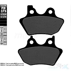 Klocki hamulcowe Galfer Semi Metal Street FD375G1054