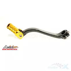Dźwignia zmiany biegów, aluminiowa, czarna, końcówka złota, Accel SCL730653G SUZUKI RMZ 450 '08-'23  (LCA4315)