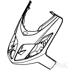 Osłona przednia górna CAP Kymco New Dink