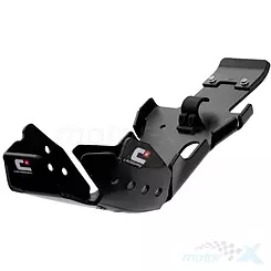Osłona silnika i łącznika wahacza, czarna, DTC Hard Enduro CrossPro 2CP225228B0300