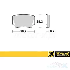 Klocki hamulcowe tylne Prox KH463 (37.227102) KTM 450/505/525 SX/XC ATV '08-12