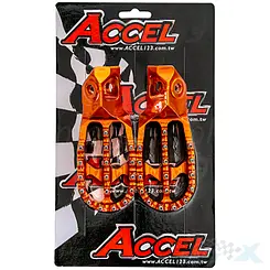 Podnóżki kierowcy, pomarańczowe, Accel FP25OR