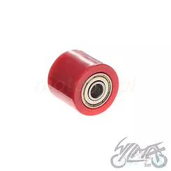 Rolka prowadząca łańcucha napędowego, średnica 32mm, otwór 8mm, szerokość 28mm, czerwona, WM Motor