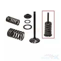 Zawory ssące, stalowe, kompletne, 31.46x5.4x89.7mm Psychic Motorsports XU-09543IK (MX-09543I)