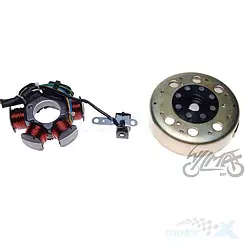 Stator 6 cewek 4 przewody z kołem magnesowym