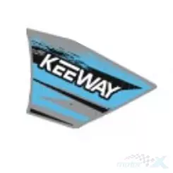 Naklejka osłony przedniej lewej, niebieska HP07, Keeway Fact 05523B59HP07