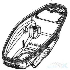 Schowek pod siedzeniem Kymco Agility S 125