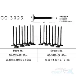 Zawór ssący Vesrah GG-3029-IN