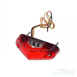 Lampa uniwersalna tylna LED, czerwony klosz, homologacja