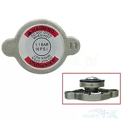 Korek zbiornika płynu chłodniczego, do chłodnicy 1.1 Bar / 16 PSI, do chłodnic Bronco AC-100XX