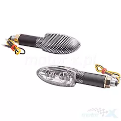 Kierunkowskazy uniwersalne MRT-046, ledowe (12 diod SMD)  grafitowe, (homologated)