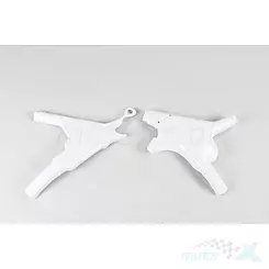 Osłony boczne ramy białe UFO Plast Honda CR 125 / 250 92-97