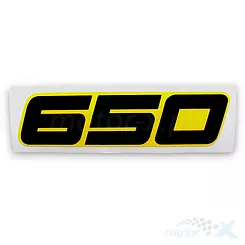 Naklejka błotnika przedniego NJ03 "650" prawa QJMotor SVT 650 / SVT 650 X