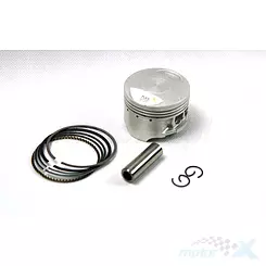 Tłok kompletny 125cc do motocykla 4T z silnikiem pionowym, sworzeń 13mm